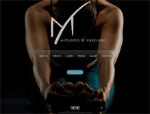 Tablet Screenshot of mypilatesofparkland.com